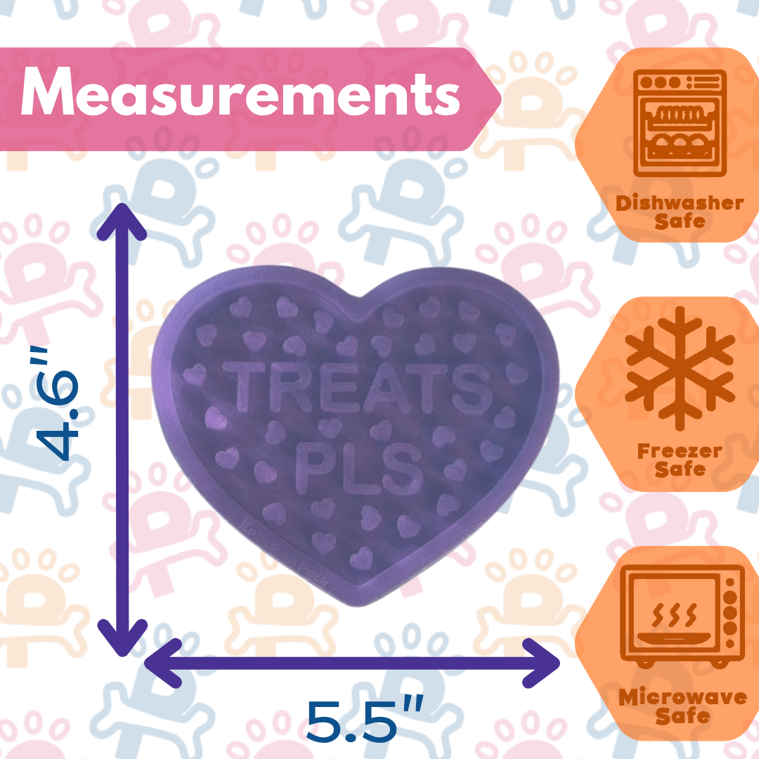 Candy Heart Lick Mat